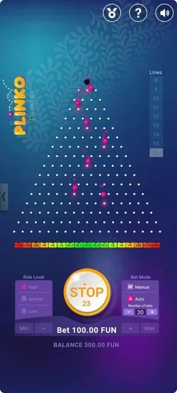 Plinko App Gameplay