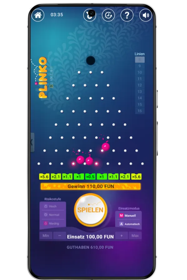 Plinko Gewinne
