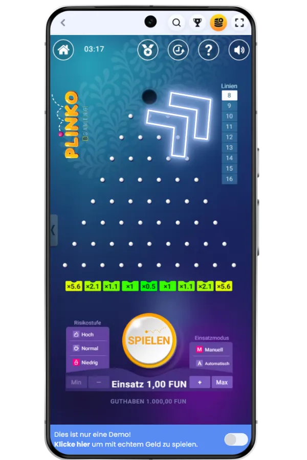 Plinko linien