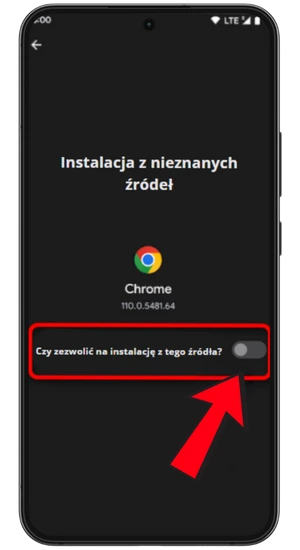 Włącz Instaluj z nieznanych źródeł
