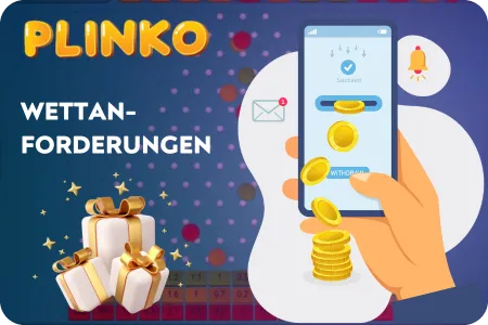 Plinko - Auszahlung von Boni
