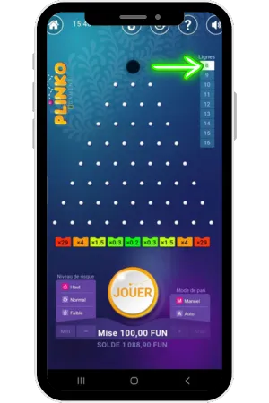 Set number of plinko lines for france