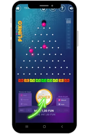 Throw the plinko ball for france