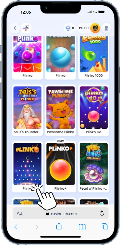 Zacznij grać w Plinko