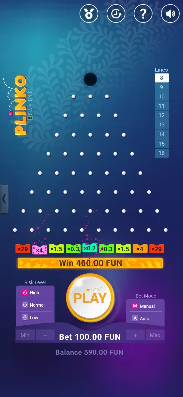 Plinko gambling New Zealand - Hitting a multiplier of four on five lines
